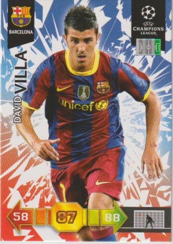 Fussball 2010-11 Panini Adrenalyn XL Champions League - No 31 - David Villa