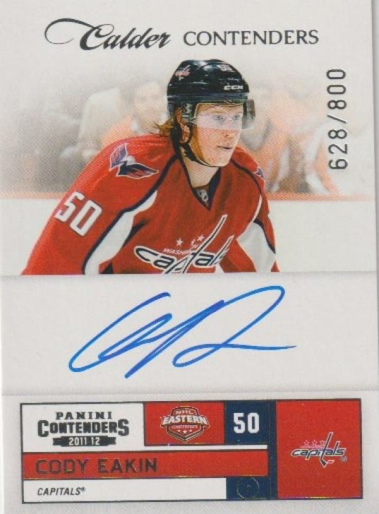 NHL 2011-12 Panini Contenders - No 257 - Cody Eakin