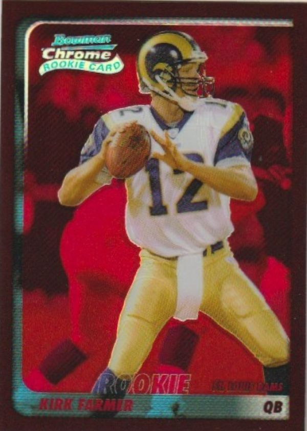 NFL 2003 Bowman Chrome Red Refractors - No 184 - Kirk Farmer