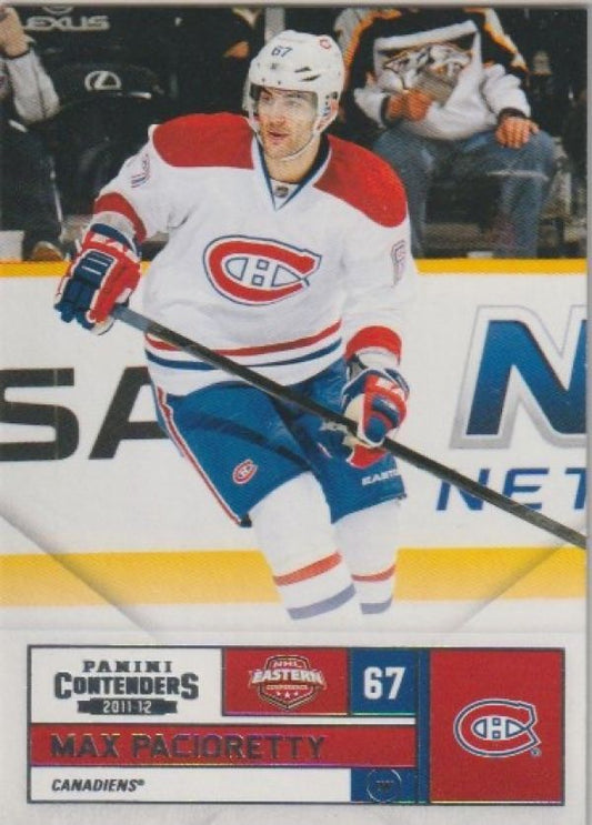 NHL 2011-12 Panini Contenders - No 67 - Max Pacioretty