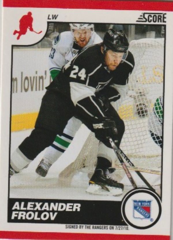 NHL 2010-11 Score - No. 322 - Alexander Frolov