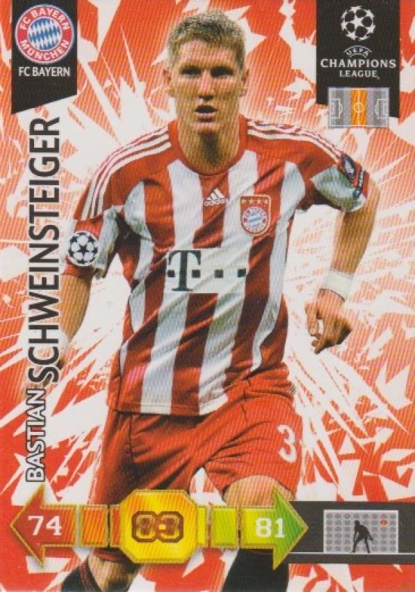 Football 2010-11 Panini Adrenalyn XL Champions League - No 45 - Bastian Schweinsteiger