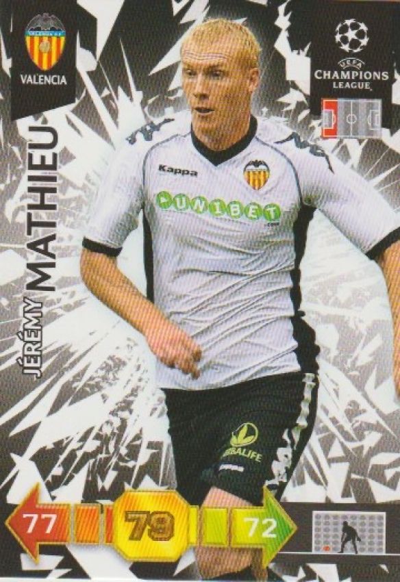 Football 2010-11 Panini Adrenalyn XL Champions League - No 340 - Jeremy Mathieu