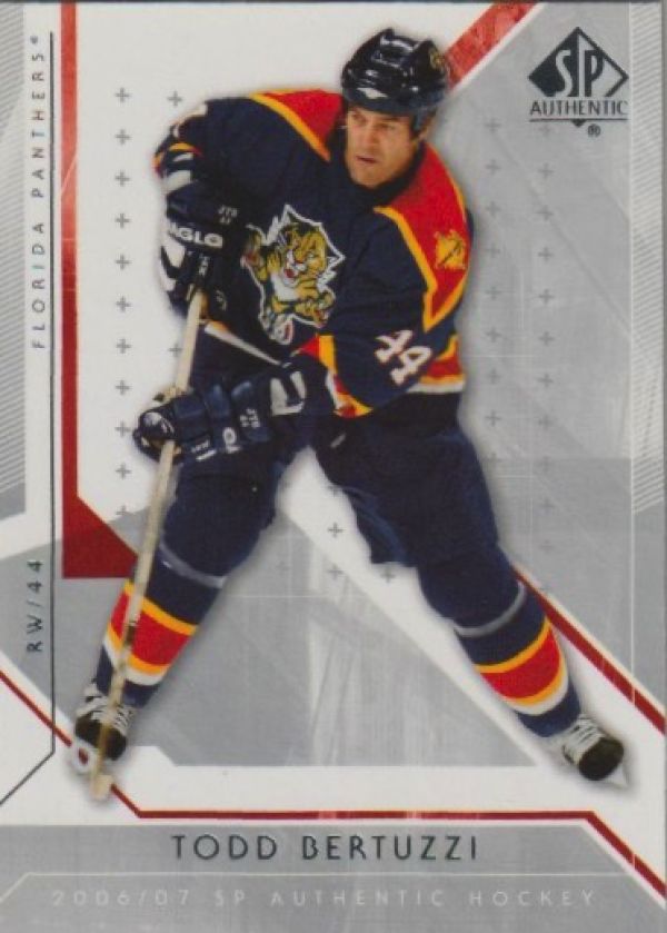 NHL 2006-07 SP Authentic - No 60 - Todd Bertuzzi