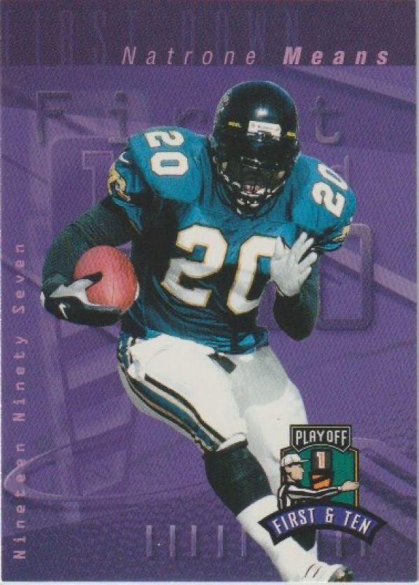 NFL 1997 Playoff First and Ten - No 122 - Natrone Means