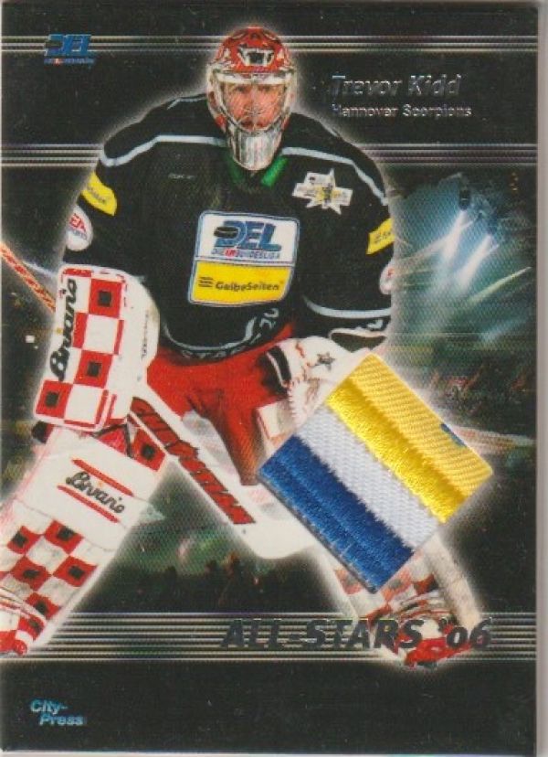 DEL 2007 / 08 CityPress DEL Allstars 2006 Jerseys - No AS010 - Trevor Kidd