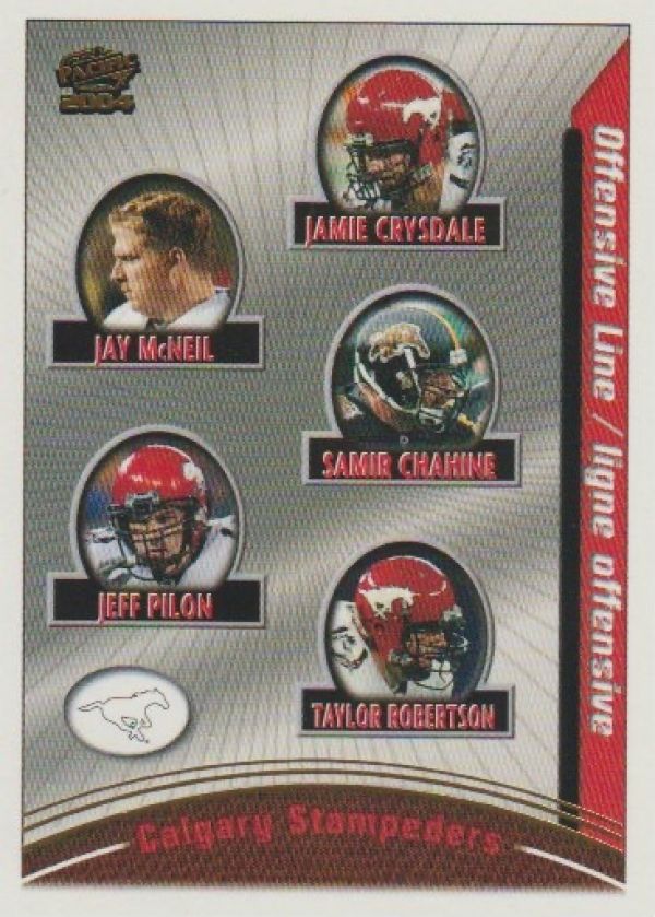 NFL 2004 Pacific CFL - No 14 - Jamie Crysdale / Jay McNeil / Seth Dittman / Jeff Pilon / Taylor Robertson