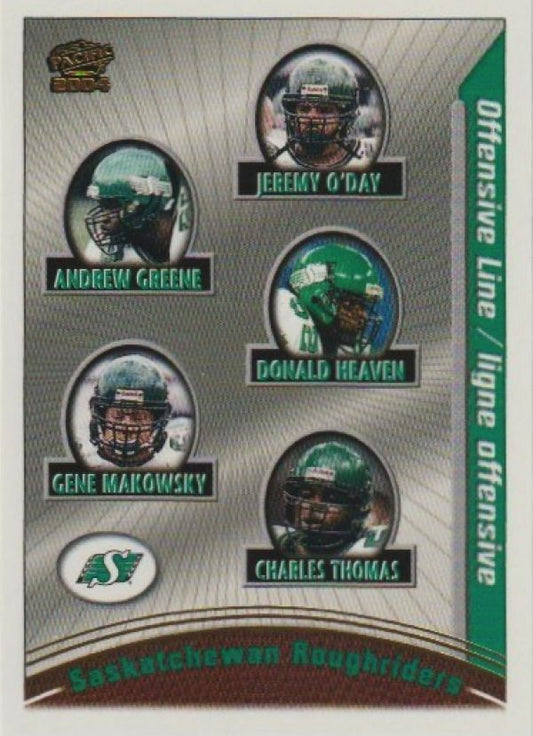 NFL 2004 Pacific CFL - No 74 - Jeremy O'Day / Andrew Greene / Donald Heaven / Gene Makowsky / Charles Thomas