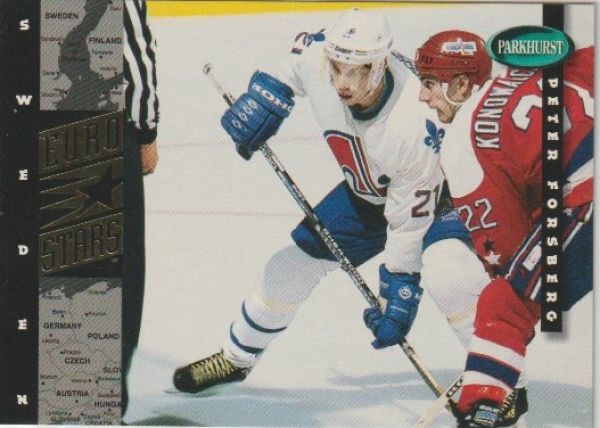 NHL 1994/95 Parkhurst SE Euro Stars - No ES-1 - Peter Forsberg