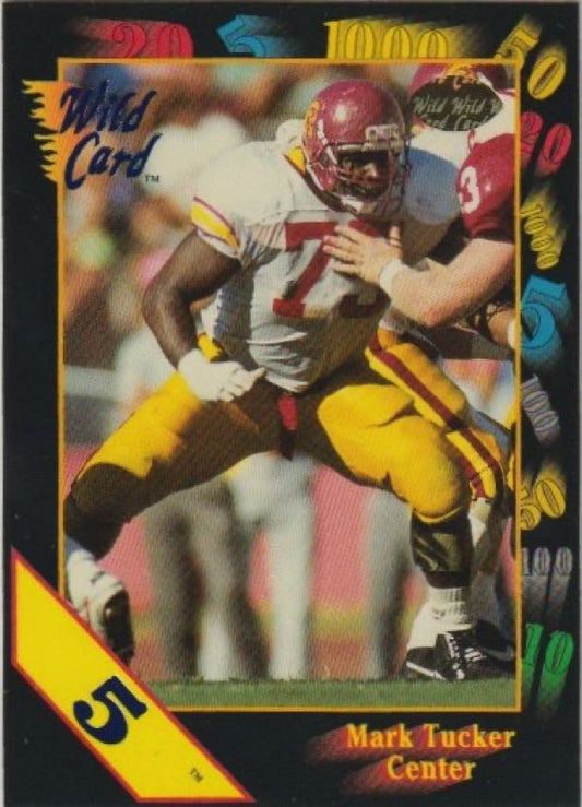 NFL 1991 Wild Card Draft 5 Stripe - No 110 - Mark Tucker