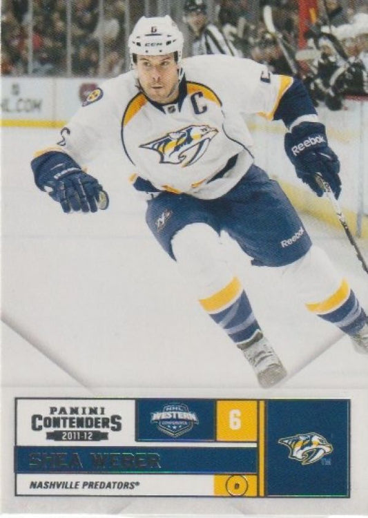 NHL 2011-12 Panini Contenders - No 6 - Shea Weber