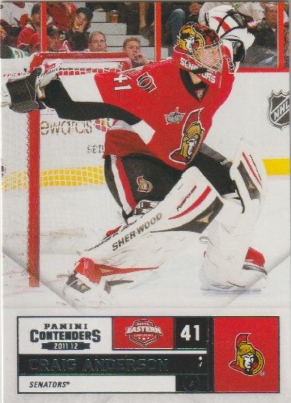 NHL 2011-12 Panini Contenders - No 41 - Craig Anderson