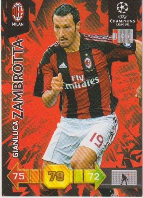 Football 2010-11 Panini Adrenalyn XL Champions League - No 193 - Gianluca Zambrotta