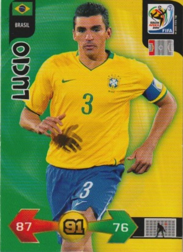 Soccer 2010 Panini Adrenalyn XL FIFA World Cup South Africa - No 34 - Lucio