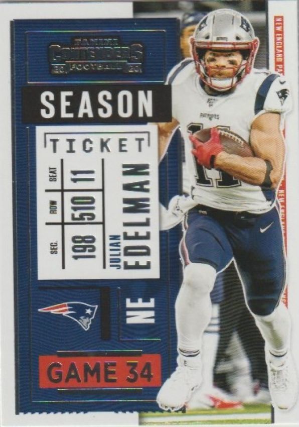 NFL 2020 Panini Contenders - No 43 - Julian Edelman