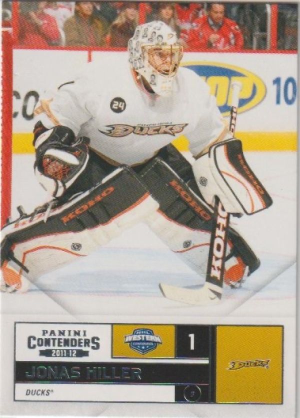 NHL 2011-12 Panini Contenders - No 38 - Jonas Hiller