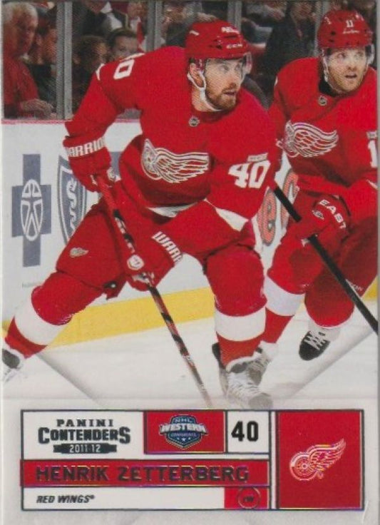 NHL 2011-12 Panini Contenders - No 40 - Henrik Zetterberg