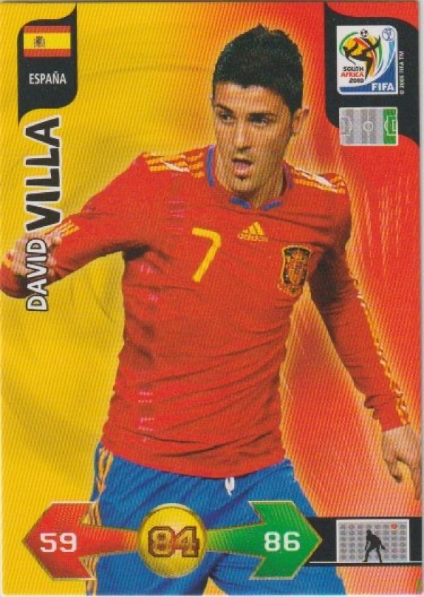 Soccer 2010 Panini Adrenalyn XL FIFA World Cup South Africa - No 138 - David Villa