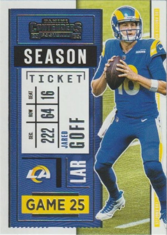 NFL 2020 Panini Contenders - No 52 - Jared Goff