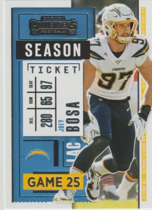 NFL 2020 Panini Contenders - No 56 - Joey Bosa