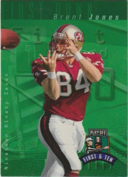 NFL 1997 Playoff First and Ten - No 100 - Brent Jones