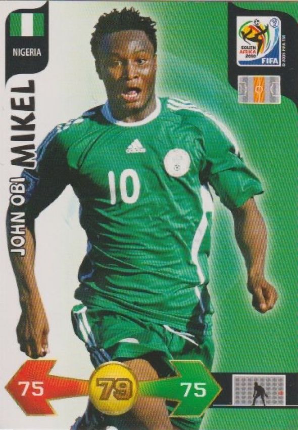 Soccer 2010 Panini Adrenalyn XL FIFA World Cup South Africa - No 265 - John Obi Mikel