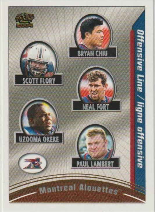 NFL 2004 Pacific CFL - No 49 - Bryan Chiu / Scott Flory / Neal Fort / Uzooma Okeke / Paul Lambert