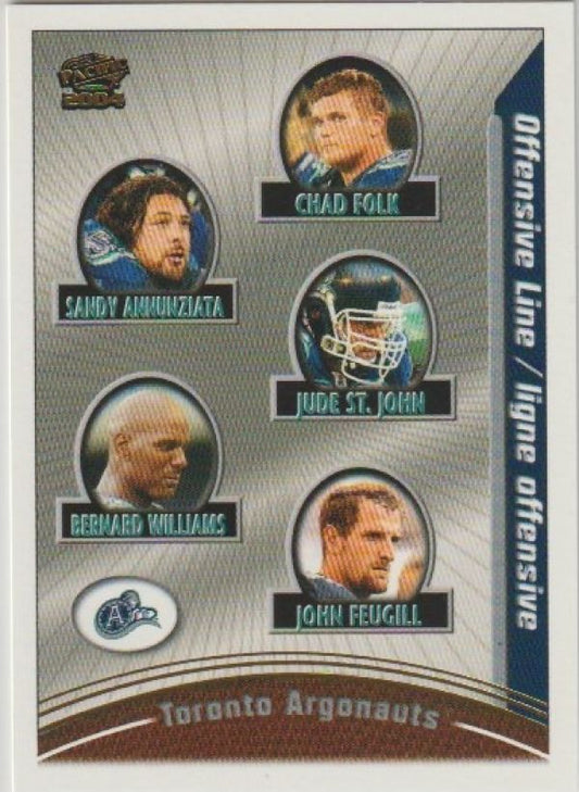 NFL 2004 Pacific CFL - No 87 - Chad Folk / Sandy Annunziata / Jude St. John / Bernard Williams / John Feugill