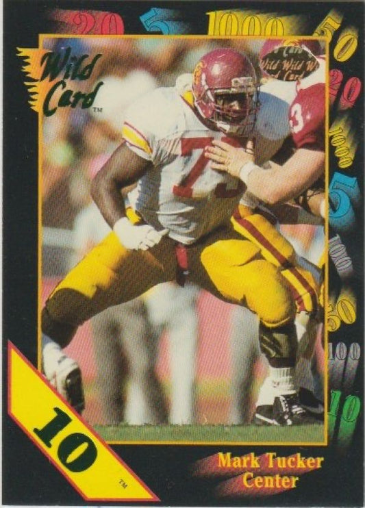 NFL 1991 Wild Card Draft 10 Stripe - No 110 - Mark Tucker