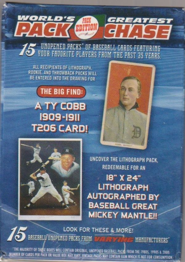 MLB 2017 Tristar Worlds Greatest Pack Chase Series 10 Baseball Greats Box Blue - Box