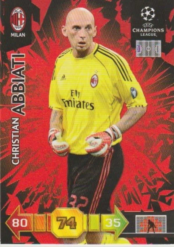 Football 2010-11 Panini Adrenalyn XL Champions League - No 192 - Christian Abbiati