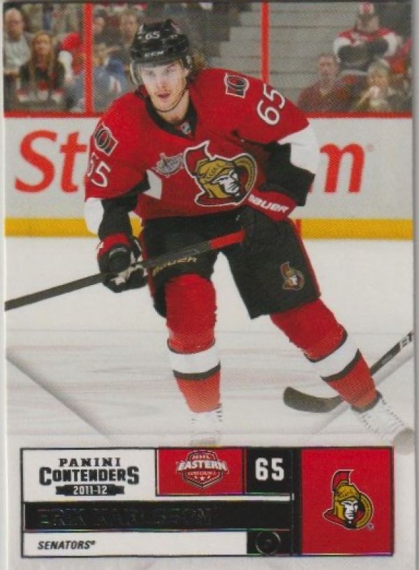 NHL 2011-12 Panini Contenders - No 65 - Erik Karlsson