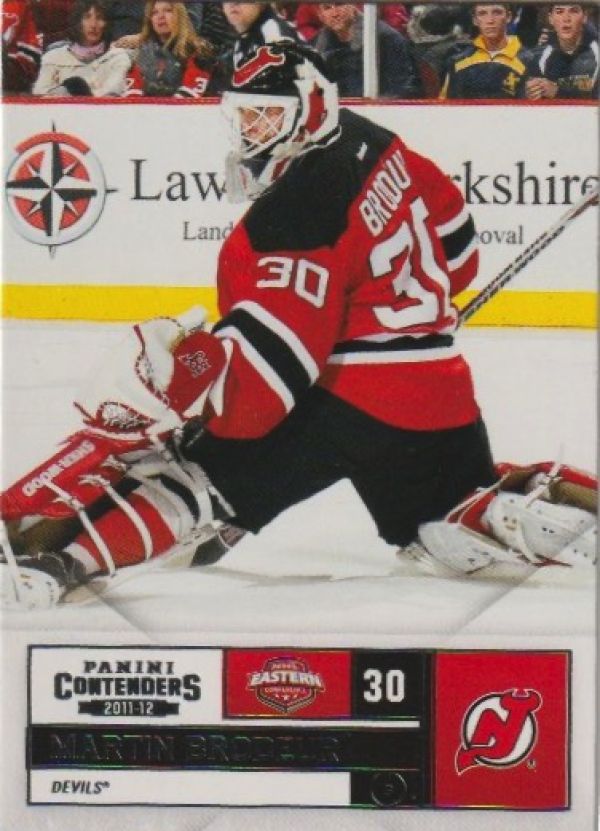 NHL 2011-12 Panini Contenders - No 66 - Martin Brodeur