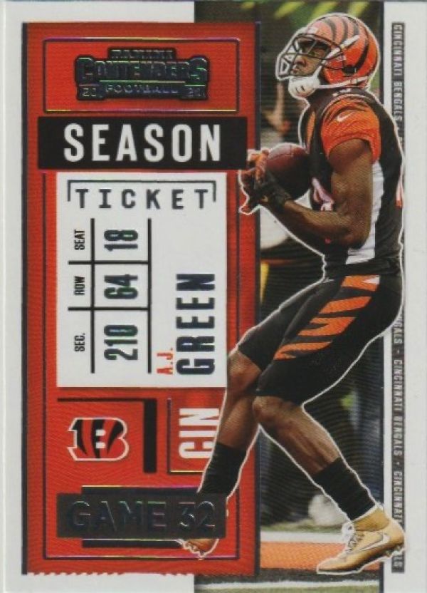 NFL 2020 Panini Contenders - No 84 - AJ Green