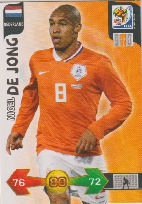 Soccer 2010 Panini Adrenalyn XL FIFA World Cup South Africa - No 246 - Nigel de Jong