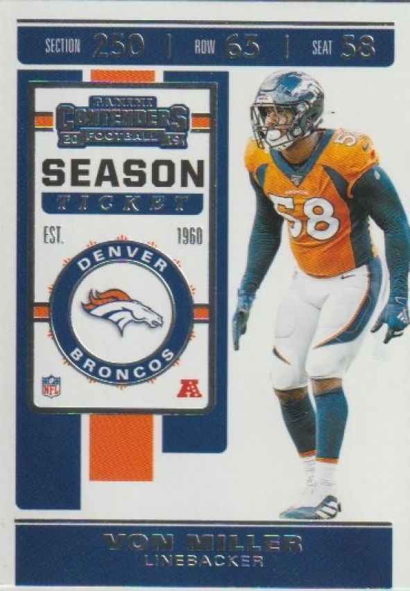 NFL 2019 Panini Contenders - No 47 - Von Miller