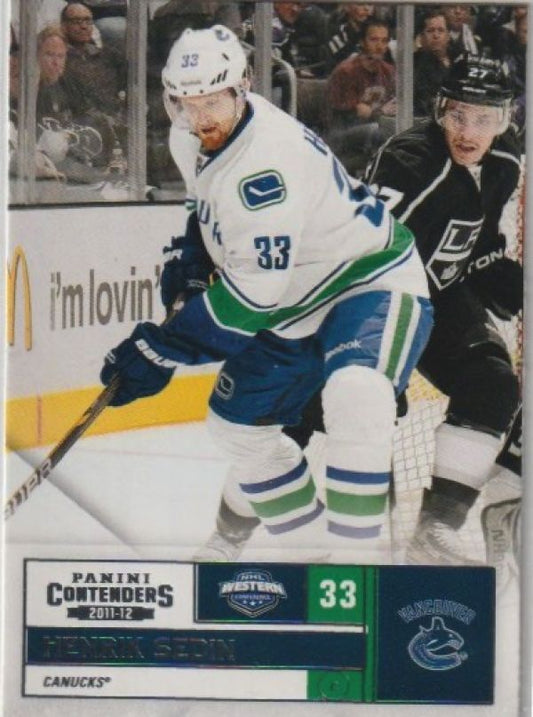 NHL 2011-12 Panini Contenders - No 44 - Henrik Sedin