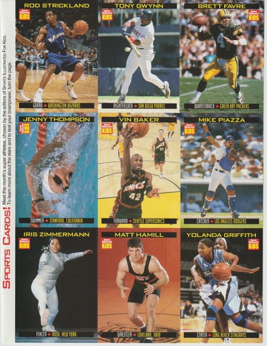 Multisport 1998 Sports Illustrated for Kids - kompletter Sammelbogen - No 694 bis 702