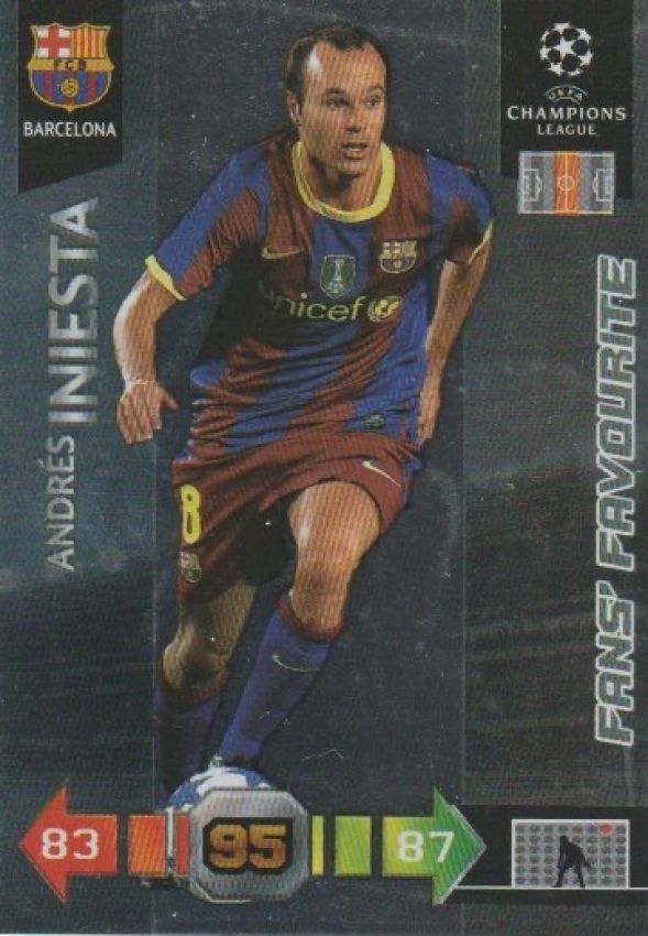 Football 2010-11 Panini Adrenalyn XL Champions League - No 35 - Andres Iniesta