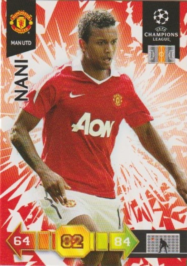 Football 2010-11 Panini Adrenalyn XL Champions League - No 163 - Nani