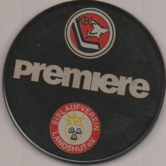 Premiere puck - 1994-95 final game Kölner Haie vs EV Landshut
