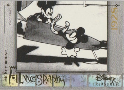Walt Disney 2003 Upper Deck Disney Treasures Mickey Mouse Filmography - No MM2 - Plane Crazy