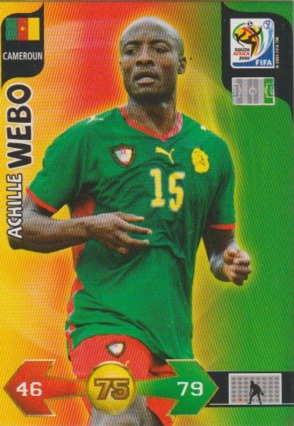 Soccer 2010 Panini Adrenalyn XL FIFA World Cup South Africa - No 59 - Achille Webo