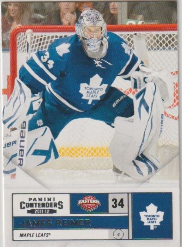 NHL 2011-12 Panini Contenders - No 79 - James Reimer