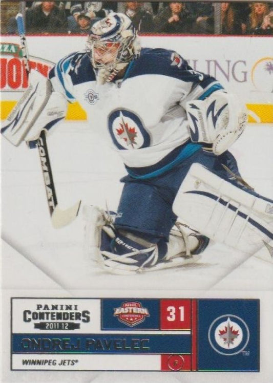 NHL 2011-12 Panini Contenders - No 86 - Ondrej Pavelec