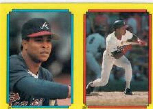 MLB 1988 Tops Stickers - No 39 - Albert Hall / No 287 - Ken Williams