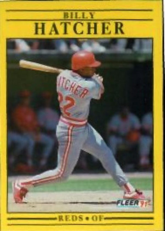 MLB 1991 Fleer - No 66 - Billy Hatcher