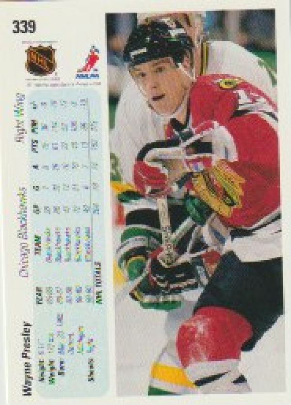 NHL 1990-91 Upper Deck - No 339 - Wayne Presley