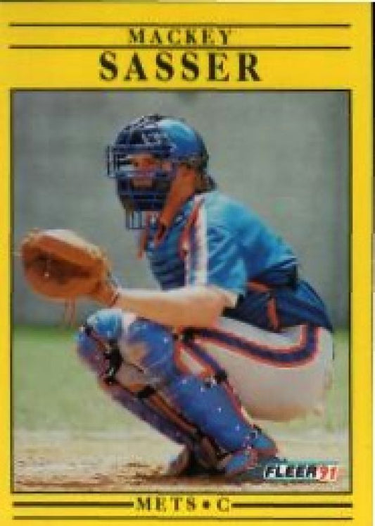 MLB 1991 Fleer - No 160 - Mackey Sasser