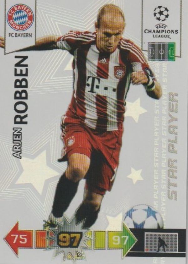 Football 2010-11 Panini Adrenalyn XL Champions League - No 60 - Arjen Robben